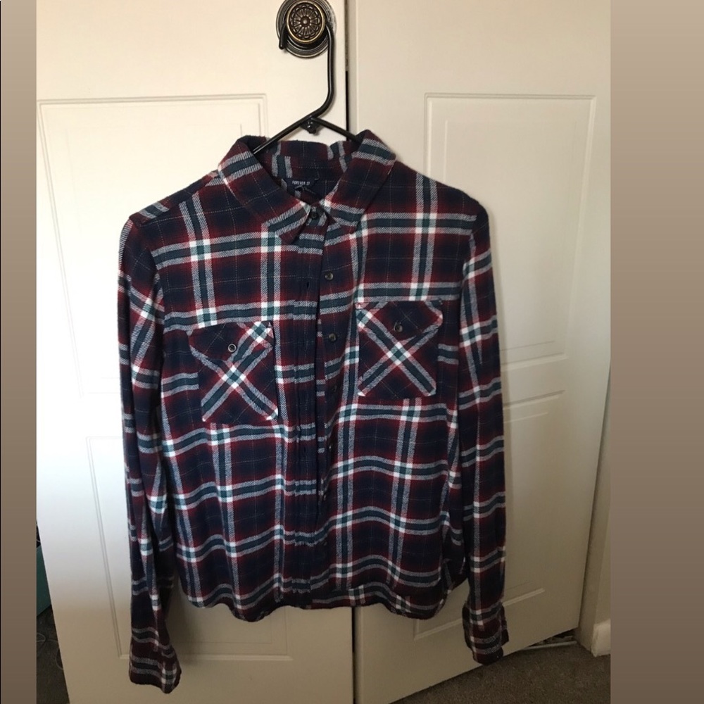 Plaid button down
